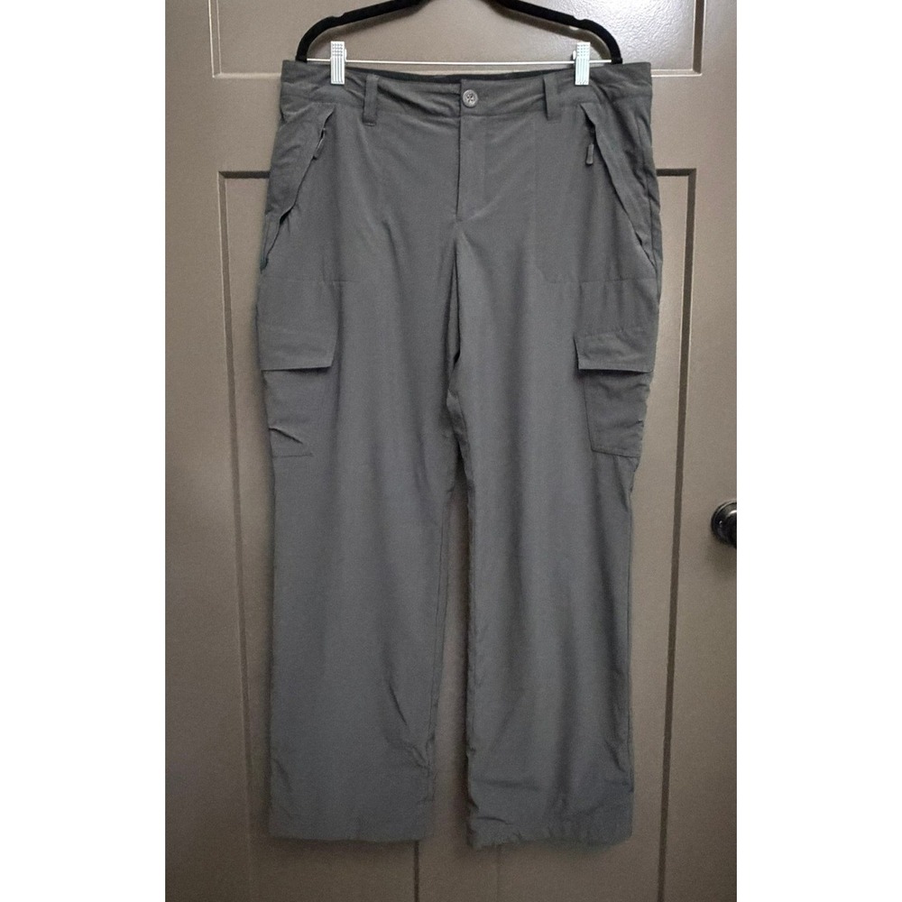 Eddie Bauer First Ascent Guide Pro Fleece Lined Cargo Pants Gray Womens 16
